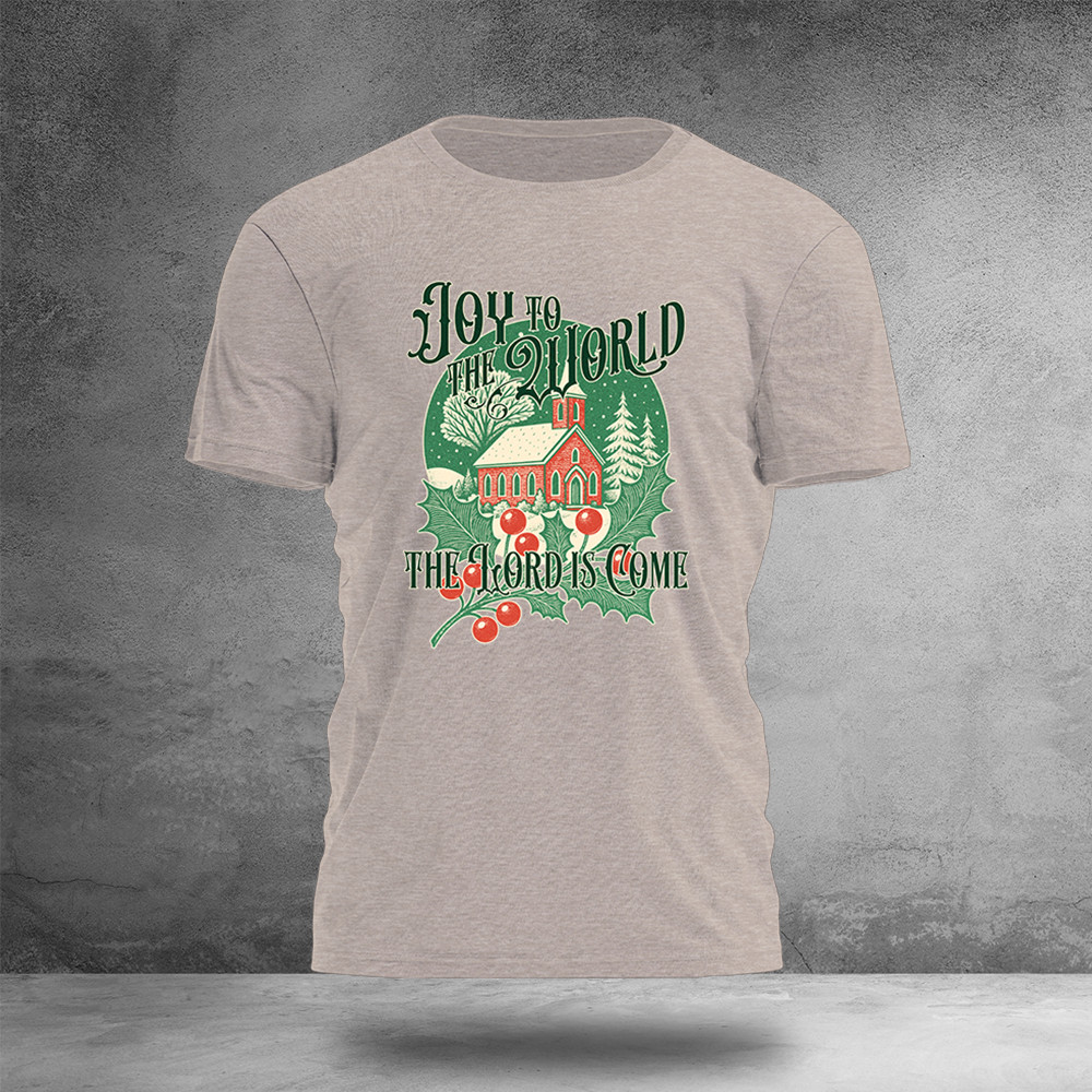 Joy To The World T-Shirt Christian Christmas Apparel Unique Gifts For Christians