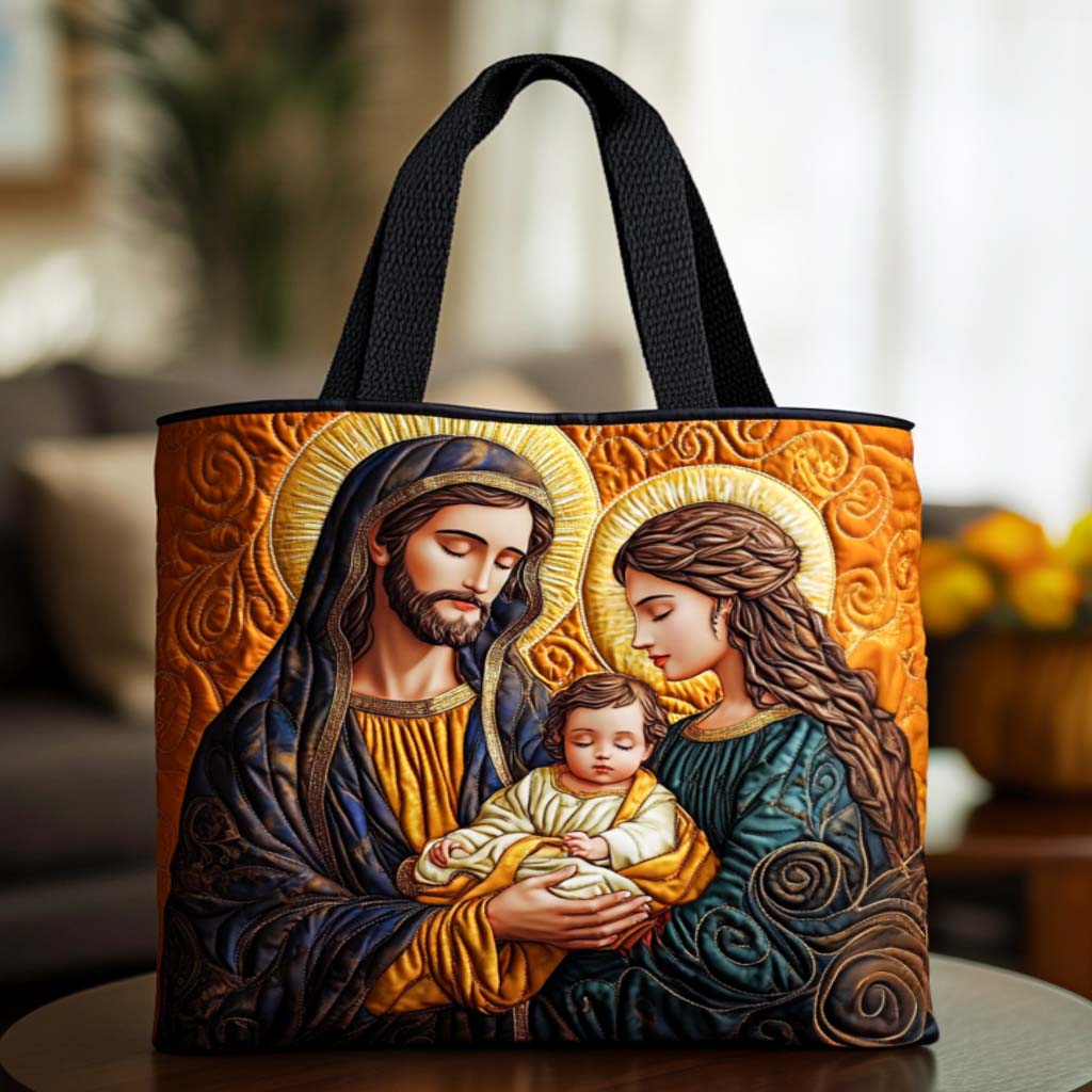 Joyful Birth Quilted Tote Bag Christian Christmas Gifts For Mom