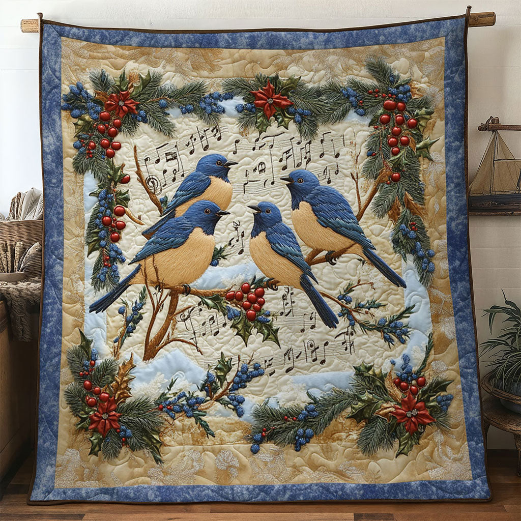 Joyful Bluebird Quilt Soft Quilt Blanket to Add Style and Warmth