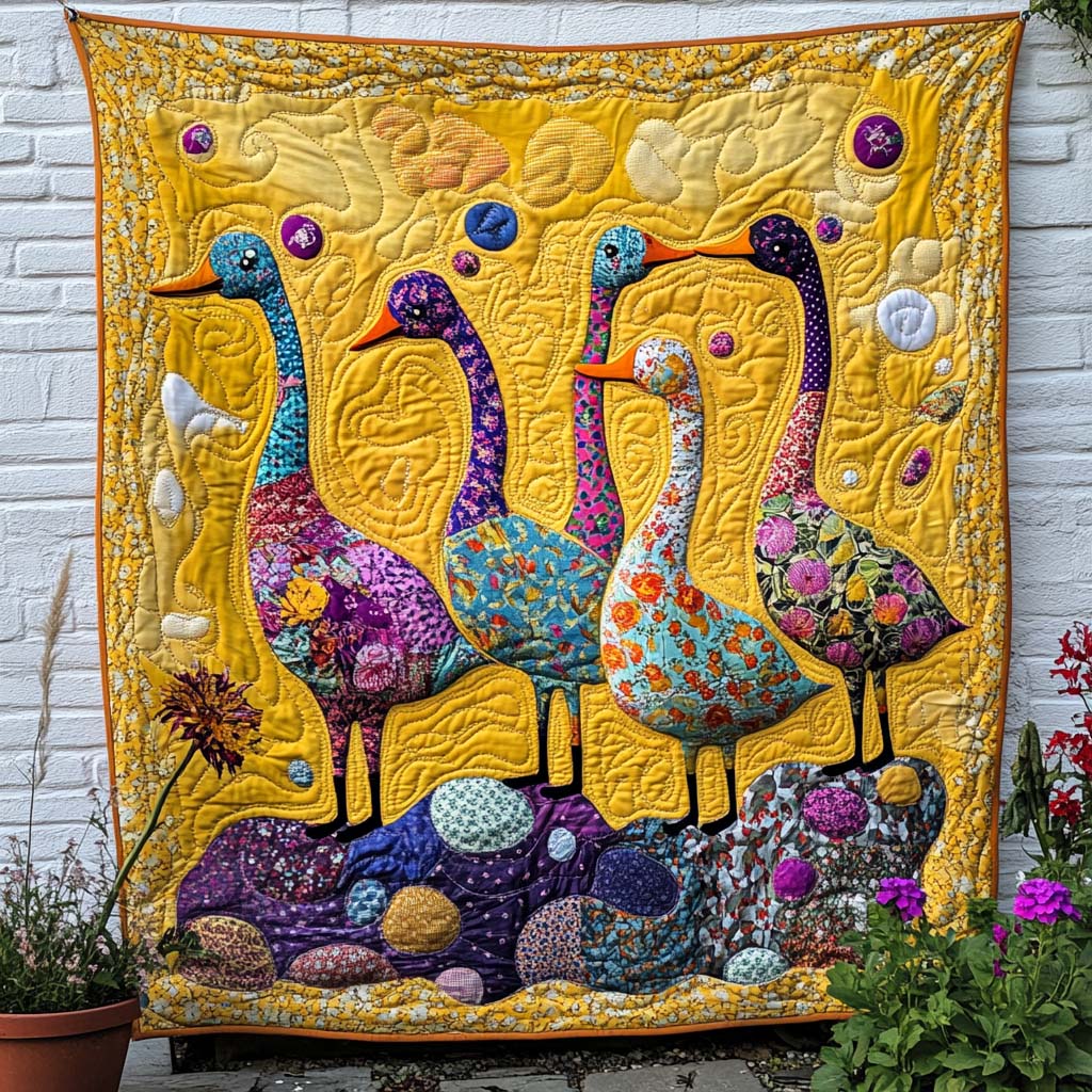 Joyful Duck Moments Quilted Blanket Cool Throw Blanket Christmas Ideas For Family