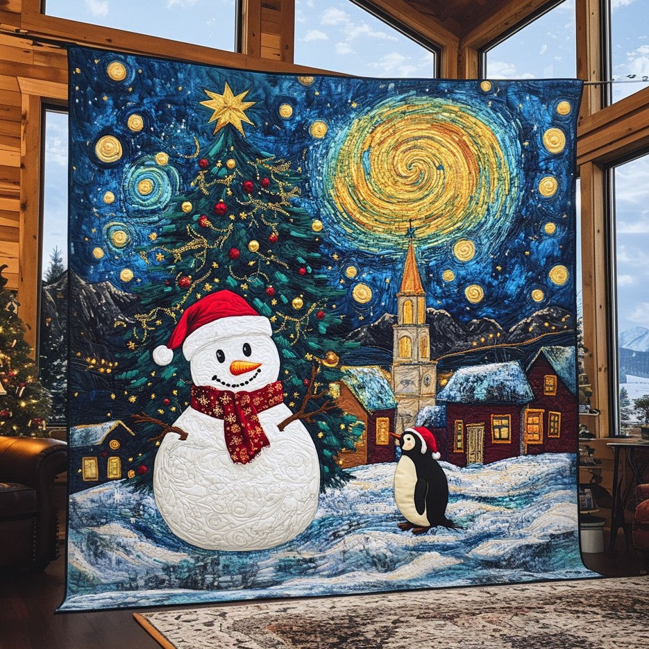 Joyful Snowman Quilt Blanket Christmas Throws Best Presents For Teenage Guys