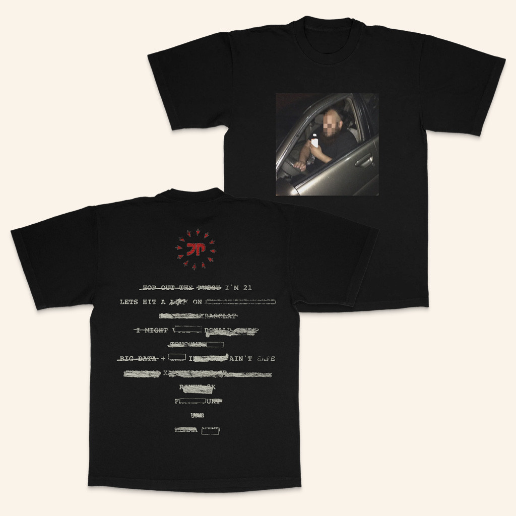 JPEGMAFIA Merch Redacted T-Shirt Christmas Gift Ideas For Music Lovers