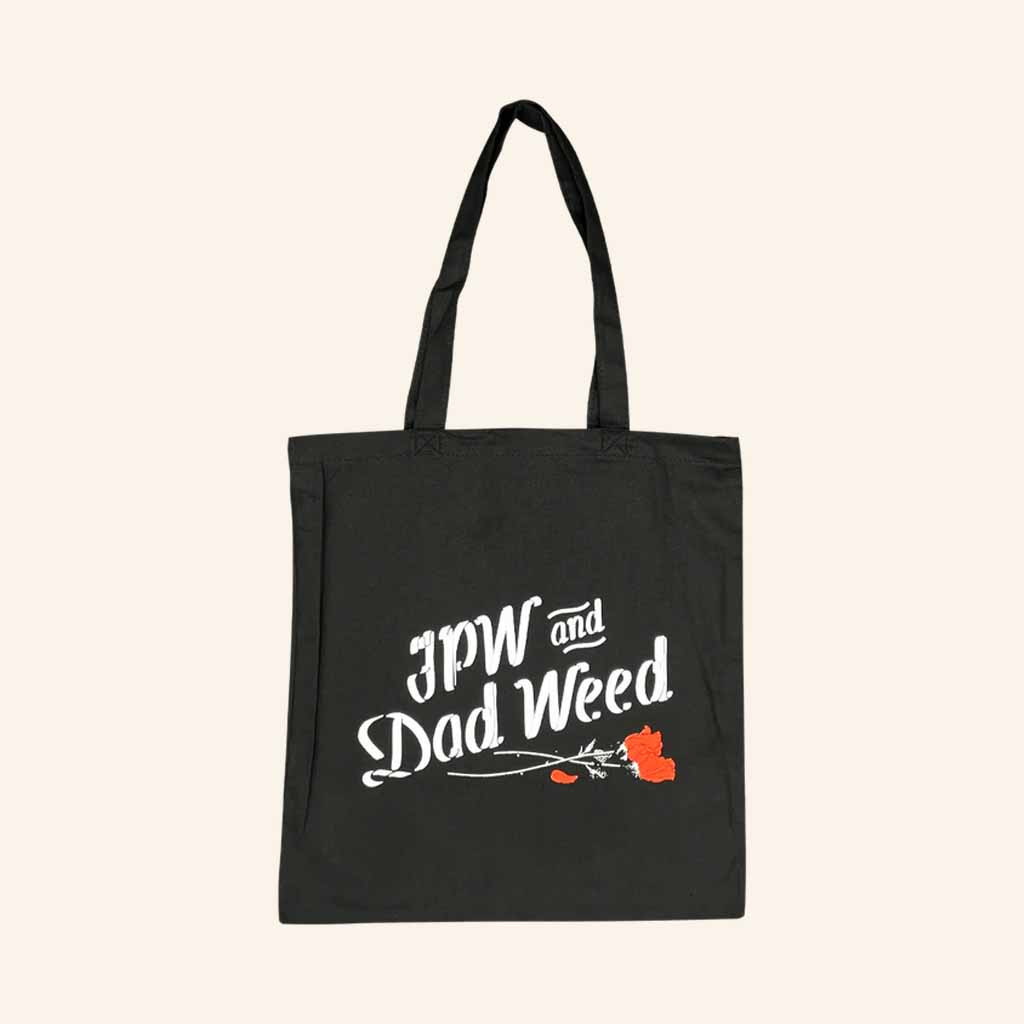 JPW Merch JPW And Dad Weed Rose Tote Bag Christmas Gifts For Girlfriend JPW Merch JPW And Dad Weed Rose Tote Bag Christmas Gifts For Girlfriend
