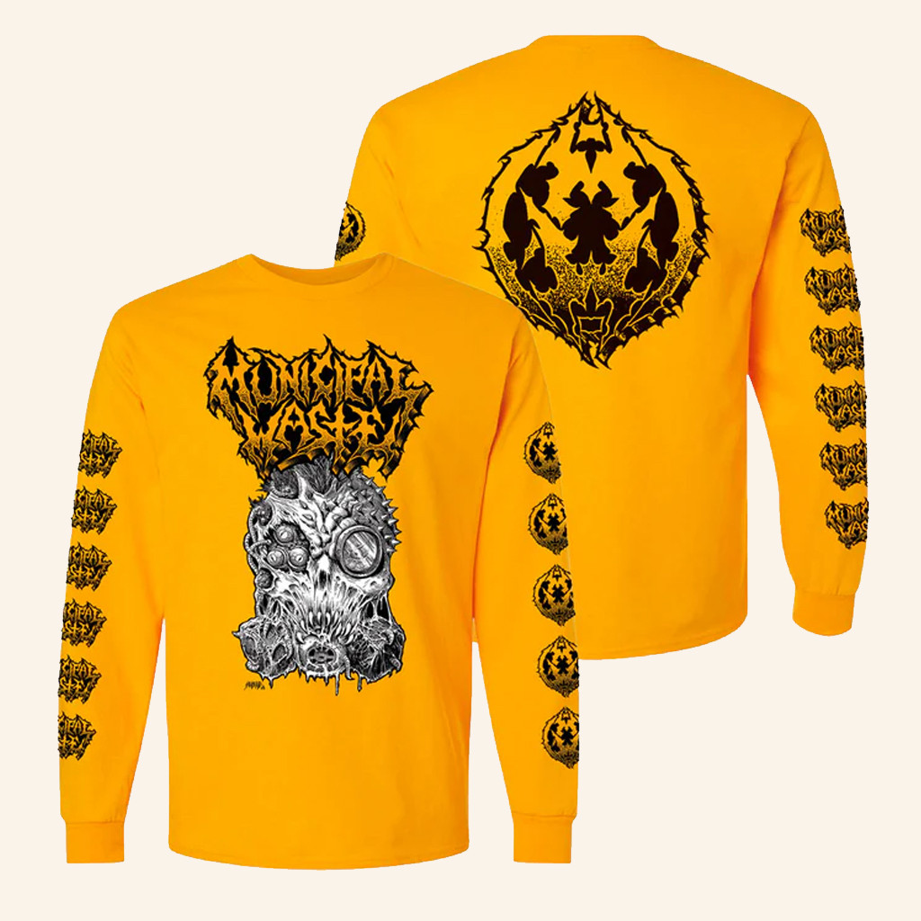 JSR Direct Merch Municipal Waste Mutant Gasmask Long Sleeve T-Shirt Gifts For Him