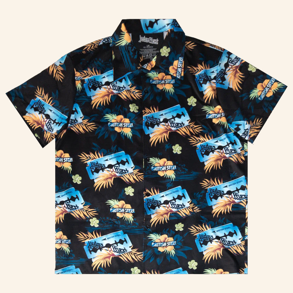 Judas Priest Merch British Steel Hawaiian Shirt Gift For Boyfriend