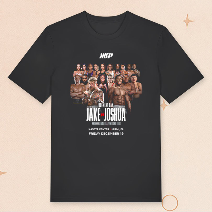 Judgment Day Merch Jake Vs Joshua Full Card T-Shirt Gifts For Boyfriend