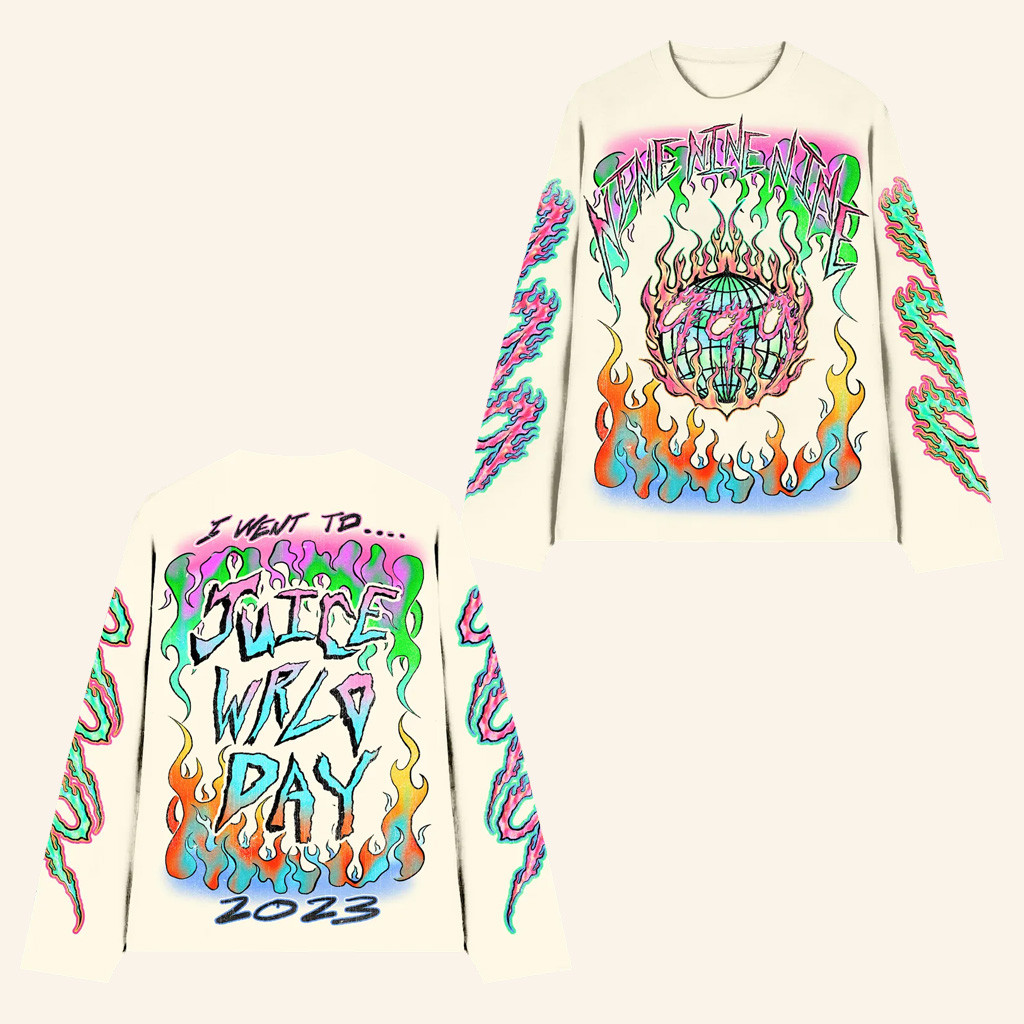 Juice WRLD Merch Eyeball Long Sleeve T-Shirt I Went To Juice WRLD Day Shirt Gifts For Fans