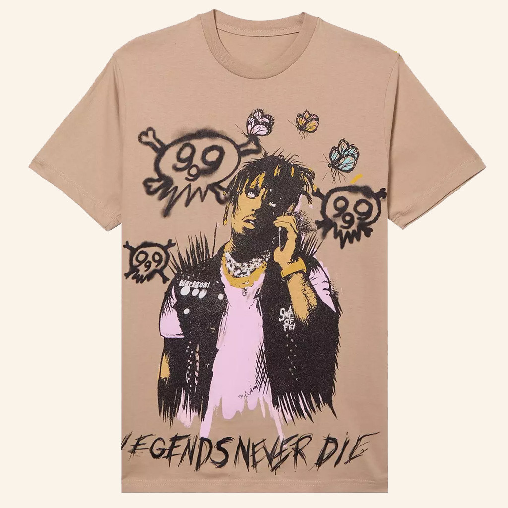 Juice WRLD Merch Legends Never Die Graffiti T-Shirt Best Gift For Hip Hop Fan