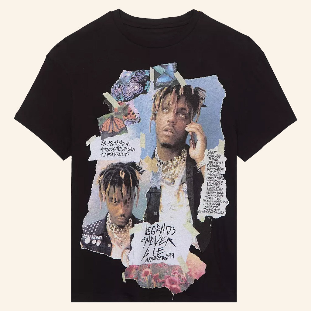 Juice WRLD Merch Ripped Collage T-Shirt Legends Never Die Shirt Gifts For Rap Lovers Juice WRLD Merch Ripped Collage T-Shirt Legends Never Die Shirt Gifts For Rap Lovers