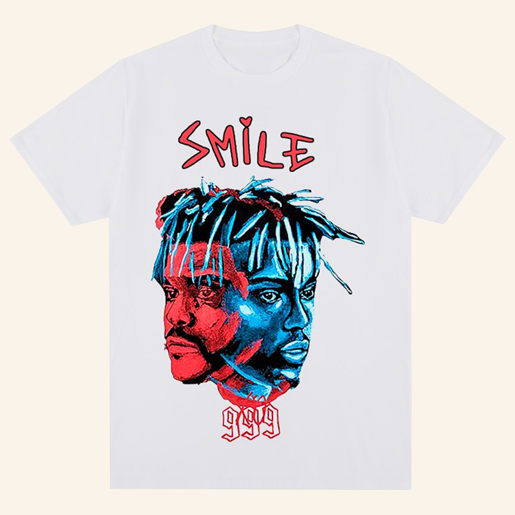 Juice WRLD Merch The Weeknd Juice WRLD Smile T-Shirt Gifts For Hip Hop Fans
