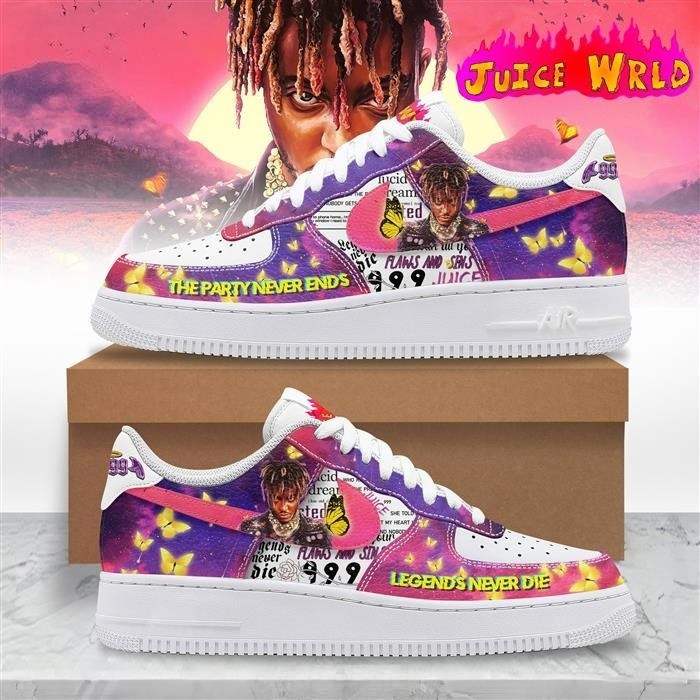Juice WRLD Nike Air Force Shoes Unique Gifts For Music Lovers