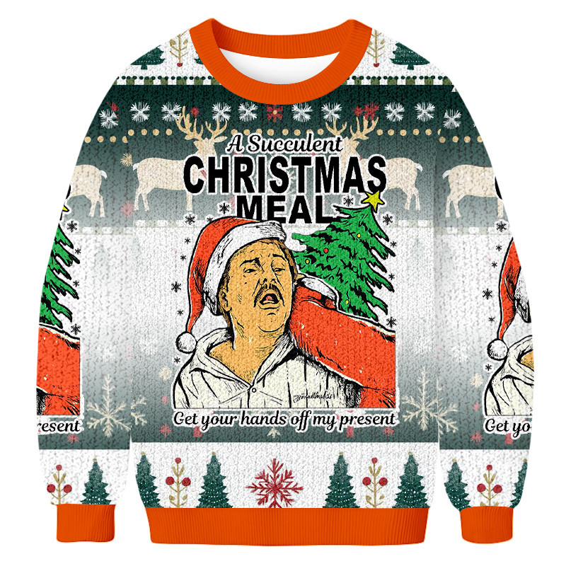 Juicy Christmas Feast Christmas Ugly Sweater Winter Outfits Christmas Gifts For Boyfriend