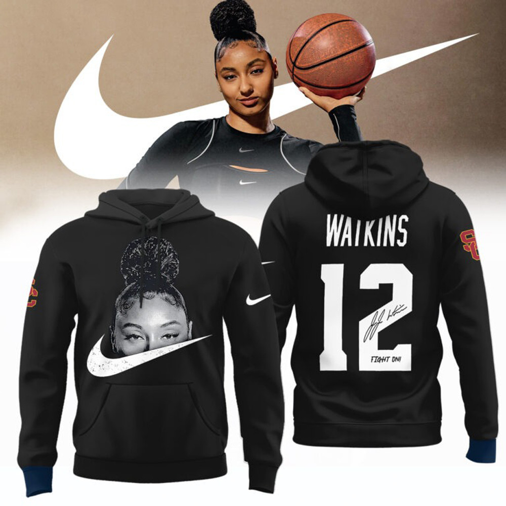 JuJu Watkins Nike Hoodie Number 12 Fight On USC Trojans JuJu Watkins Basketball Fan Gift