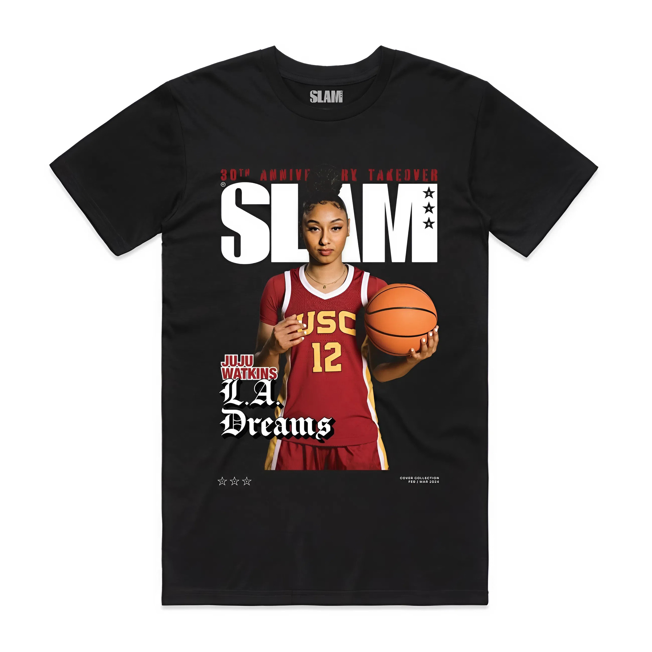Juju Watkins USC SLAM LA Dreams Basketball T-Shirt Fan Gear Gift