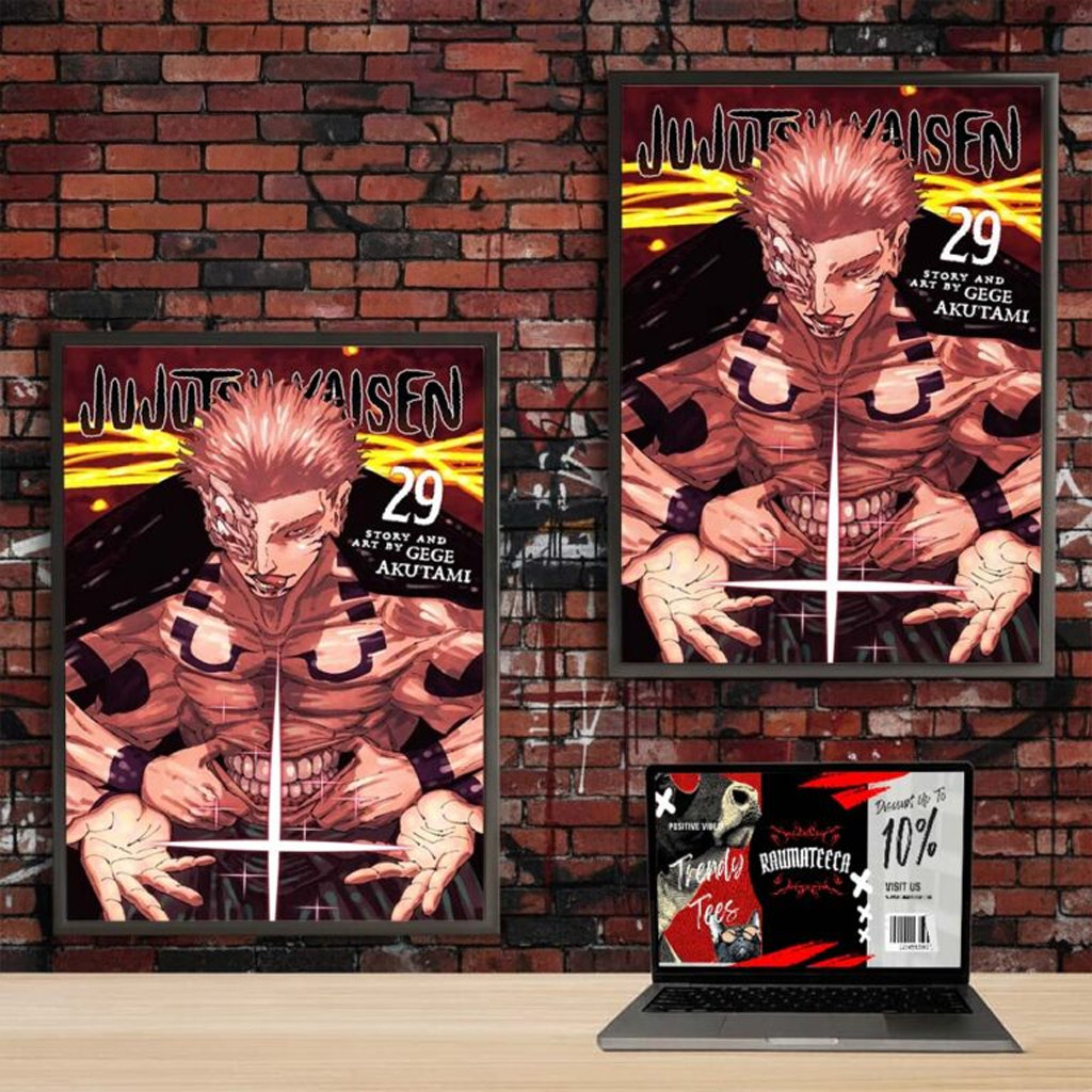 Jujutsu Kaisen Merch Volume 29 Art By Gege Akutami Sukuna Poster Home Decor Jujutsu Kaisen Merch Volume 29 Art By Gege Akutami Sukuna Poster Home Decor