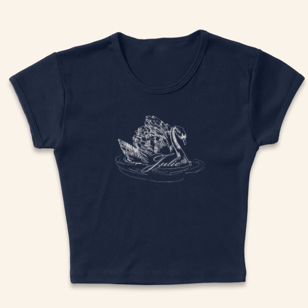 Julie Merch Swan Baby Tee Birthday Presents For Girlfriend