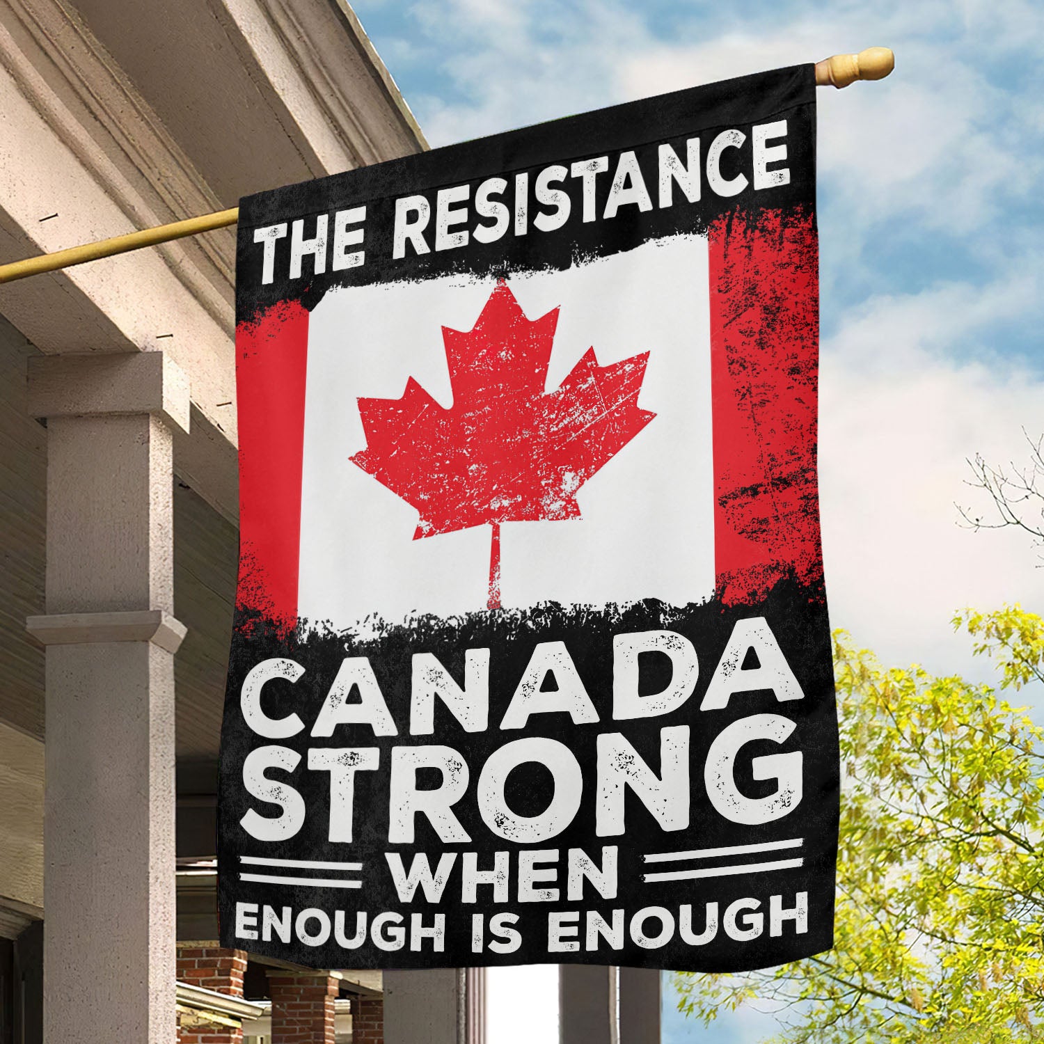 July 4th Garden Flag The Resistance Canada Strong Independence Day Yard Flag Gift Canadians