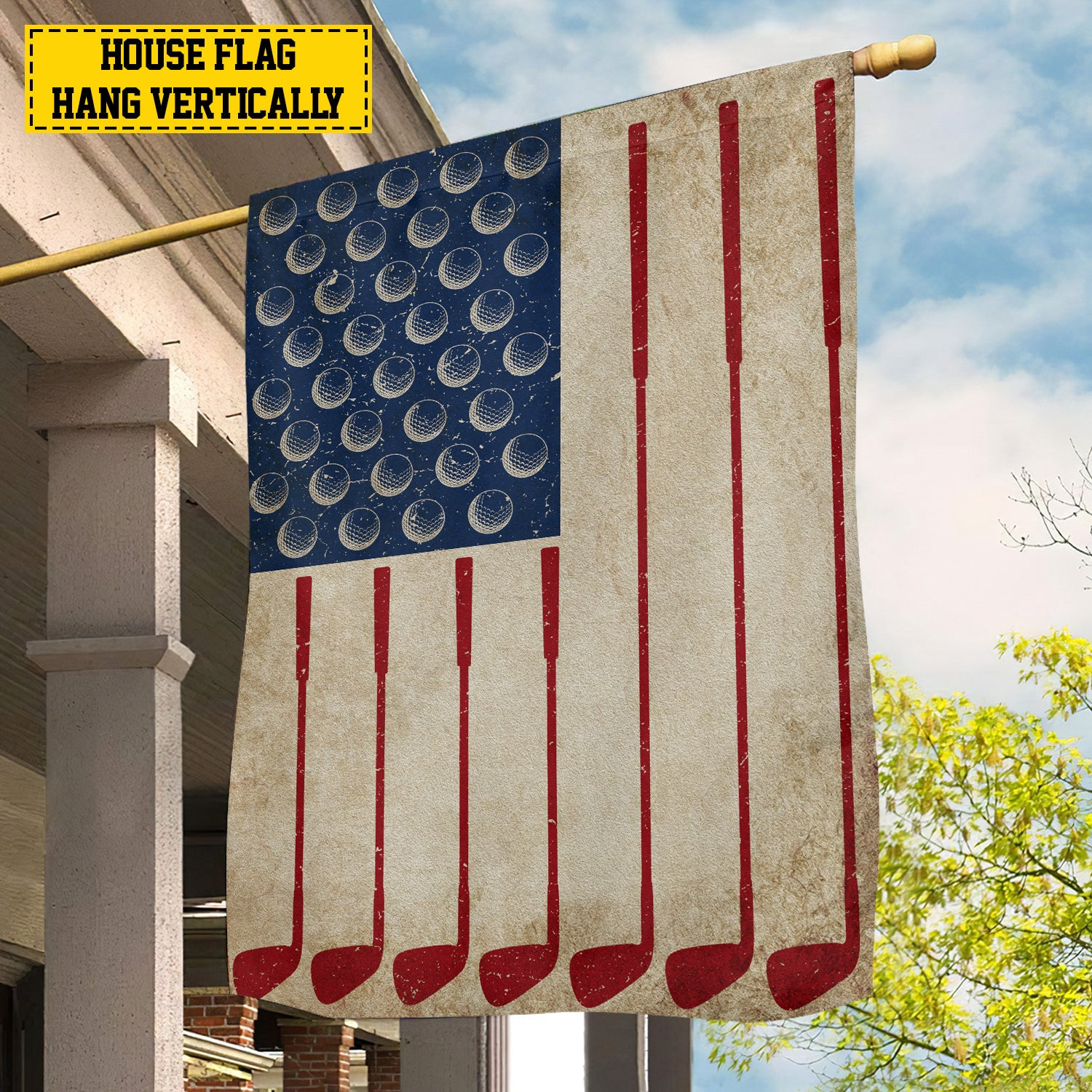 July 4th Golf American Garden Flag House Flag Golf Themed Usa Garden Flag Gift For Golf Players