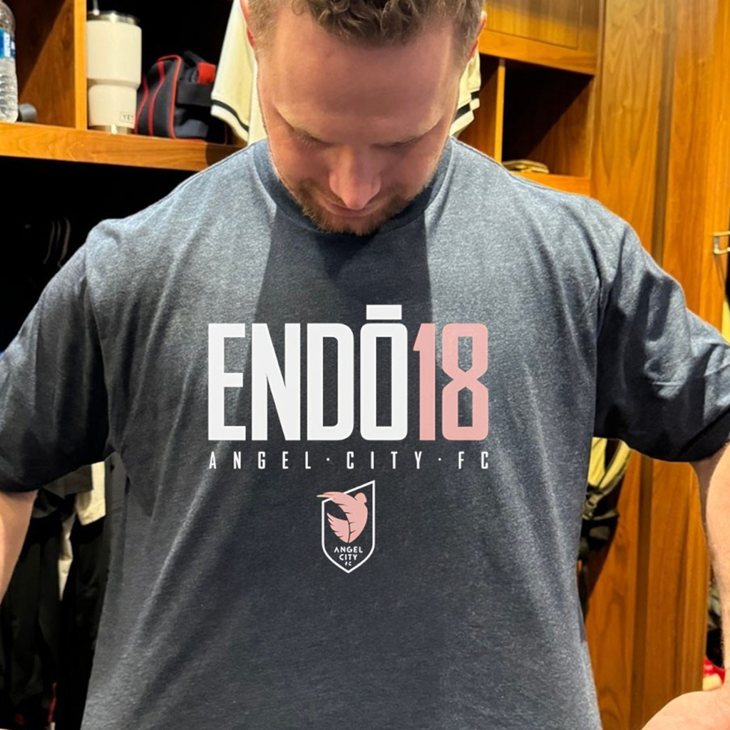 Jun Endo 18 Angel City FC T-Shirt Jun Endo Merch Gifts For Soccer Lovers