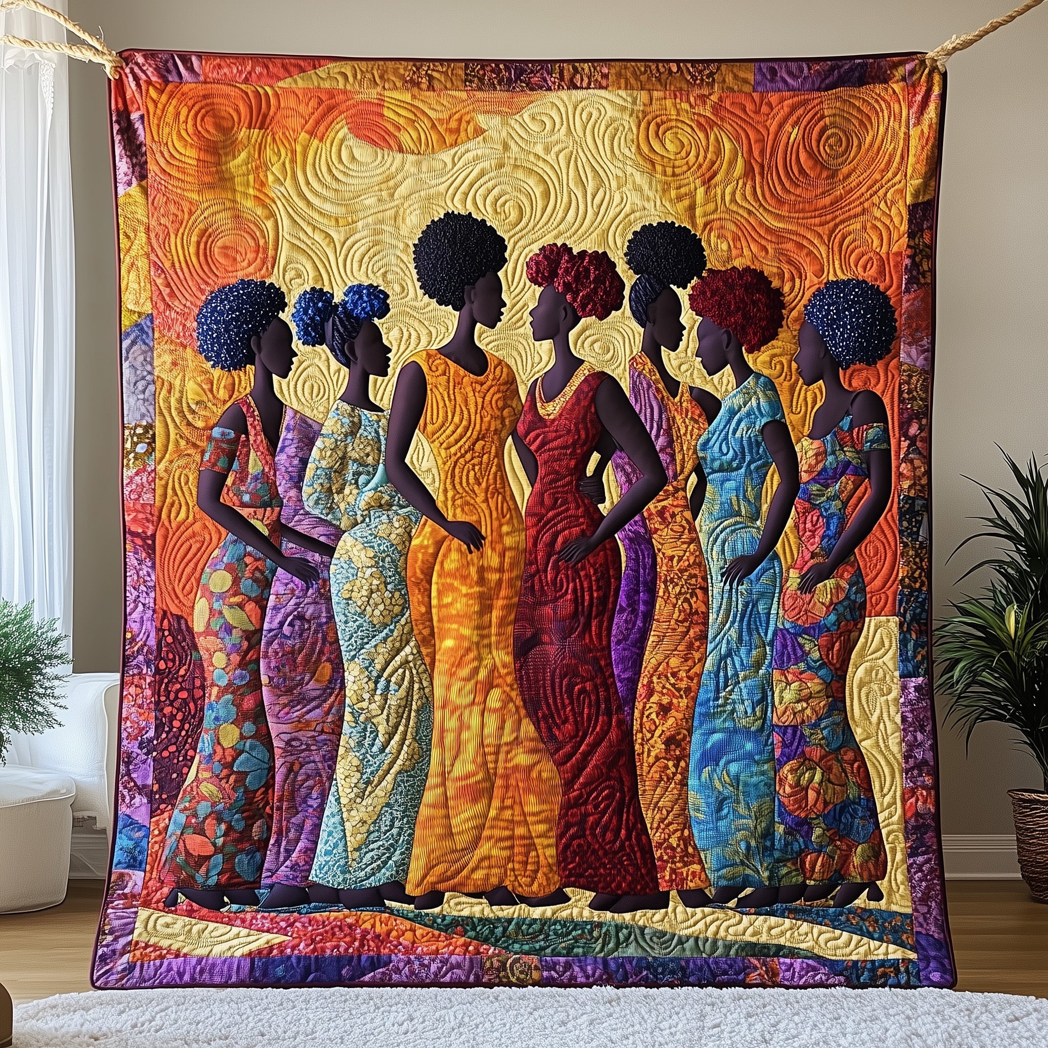 Juneteenth Queens Quilted Blanket Cute Soft BlanketMelanin Black Women Gift Ideas