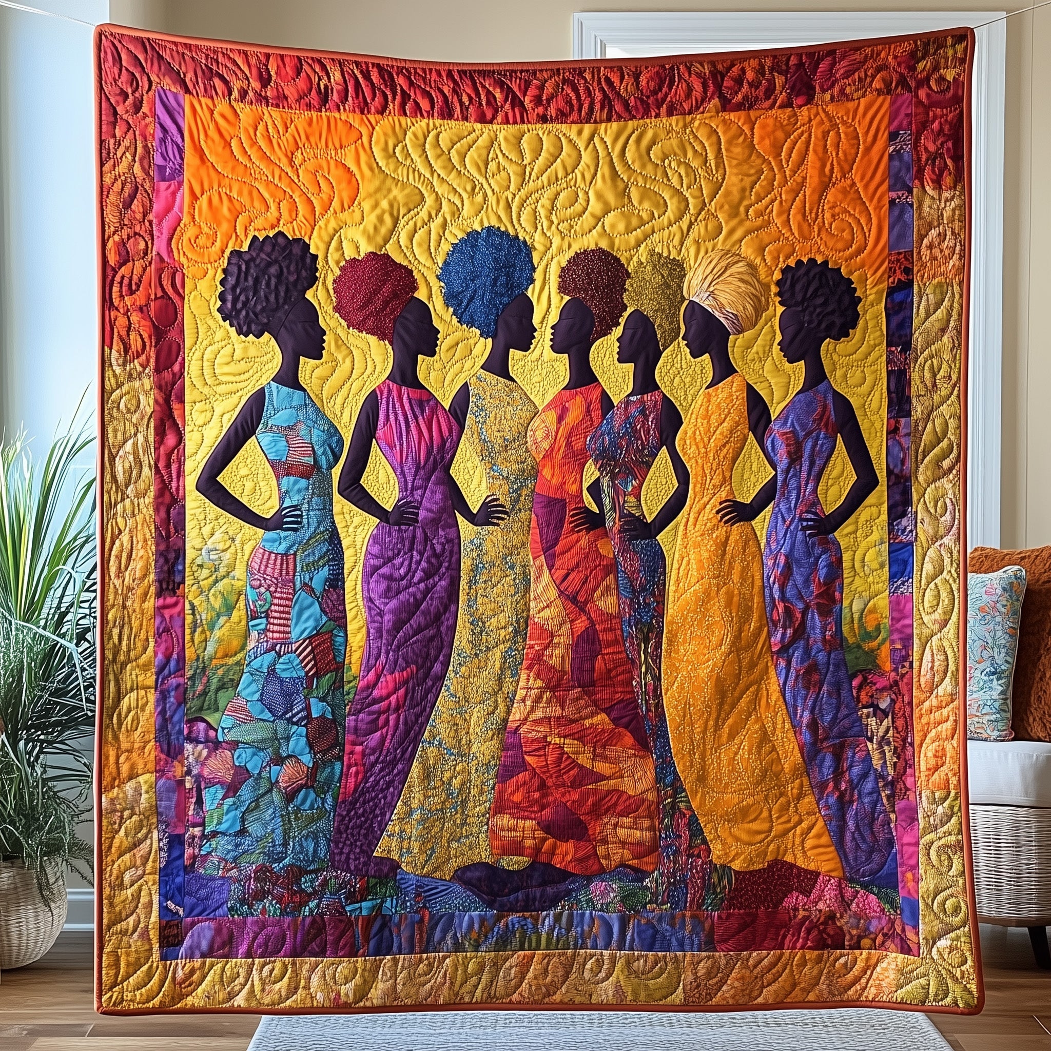 Juneteenth Queens Quilted Blanket Cute Soft BlanketMelanin Black Women Gifts For Her
