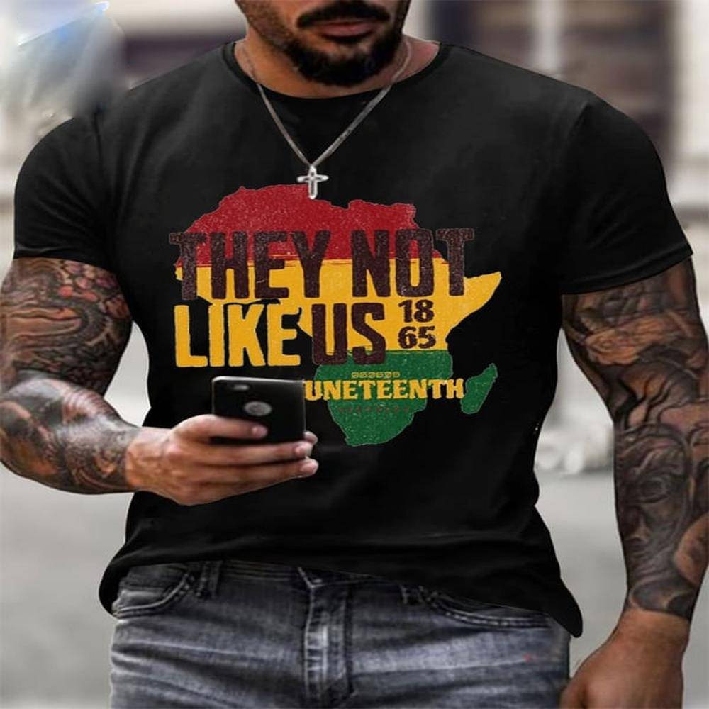 Juneteenth They Not Like Us Limited Edition 2D Printed Shirt Best Gift For Golfer Dad