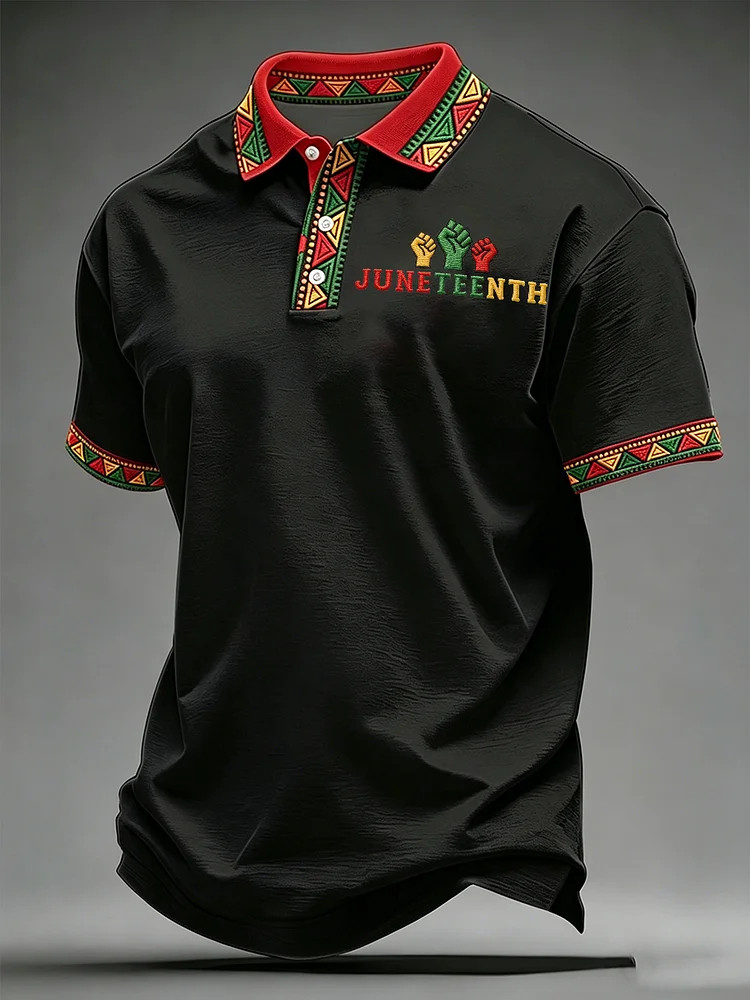 Juneteeth Black History Polo Shirt 1866 2026 Black History Independence Merch Gift For Father