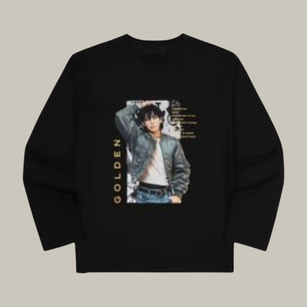 Jungkook Golden BTS Long Sleeve Shirt BTS World Tour 2026 Merch Unique Present For Army