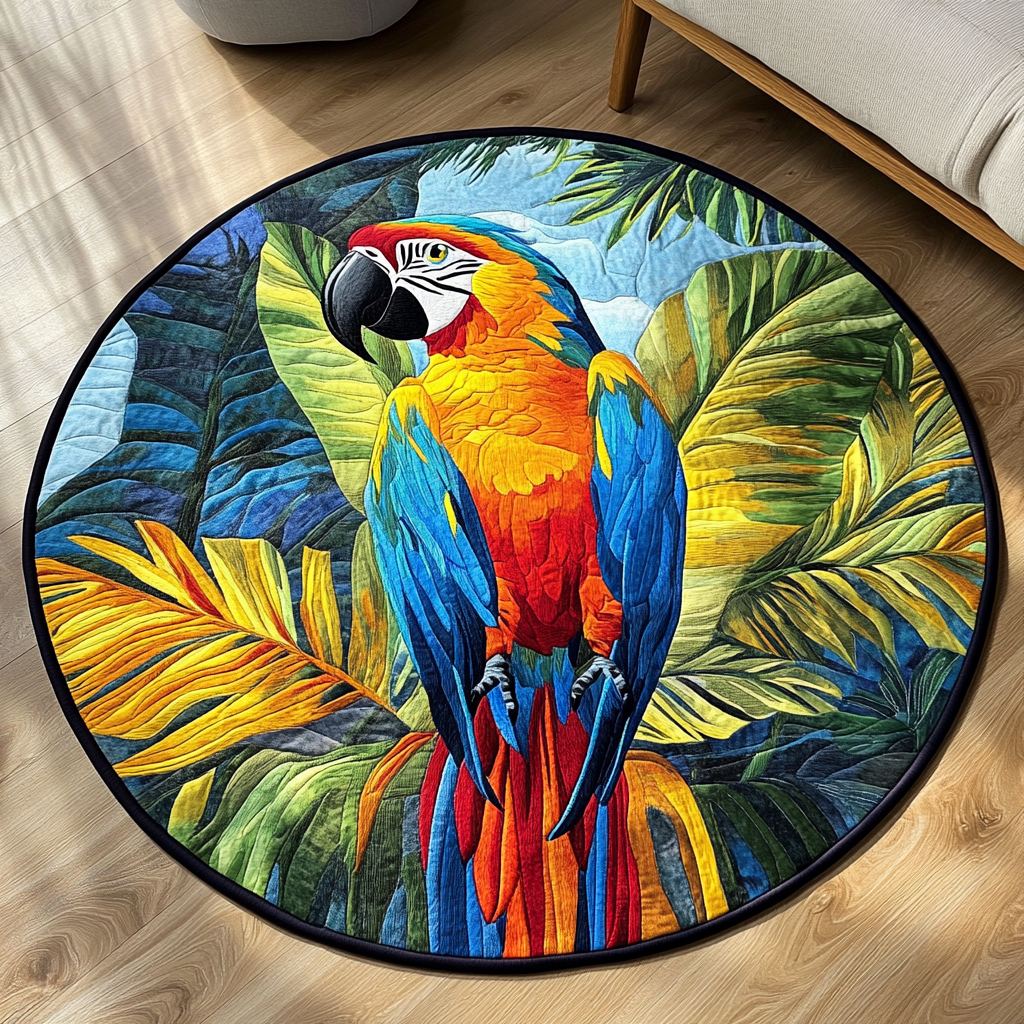 Jungle Echo Quilted Round Mat Home Front Door Design Christmas Present Ideas For Sister In Law