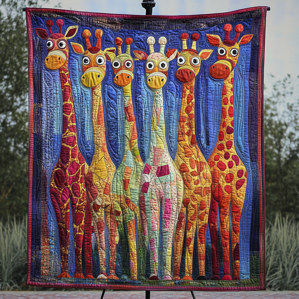 Jungle Friends Quilted Blanket Bed Christmas Decor Best Presents For Elephant Lovers Birthday