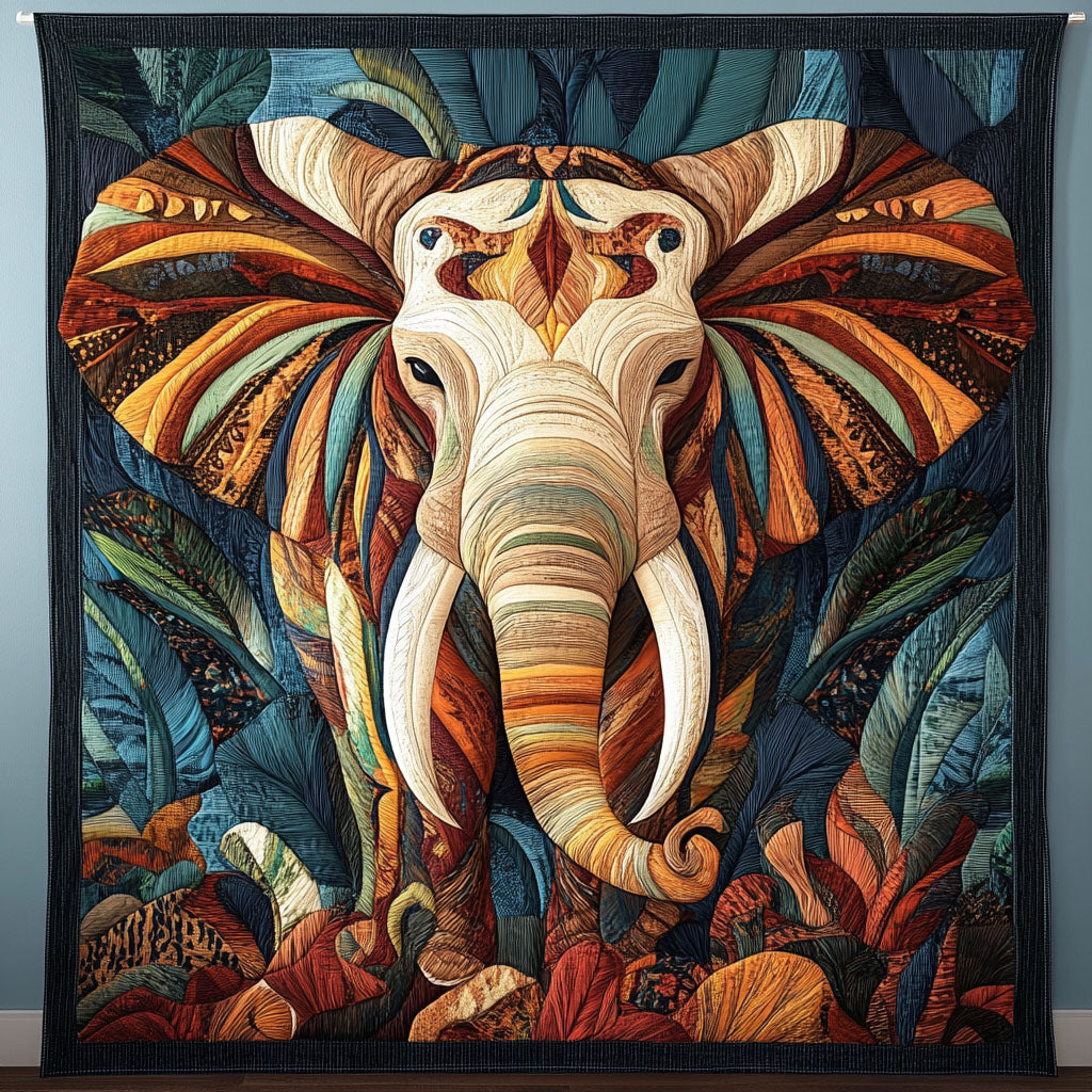 Jungle King Quilted Blanket Elephant Gifts For Her