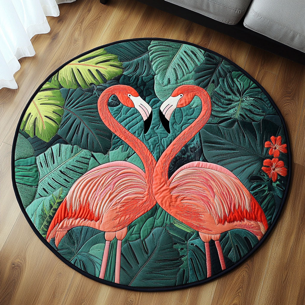 Jungle Romance Quilted Round Mat Christmas Decor For Entryway Autumn Inspired Gifts