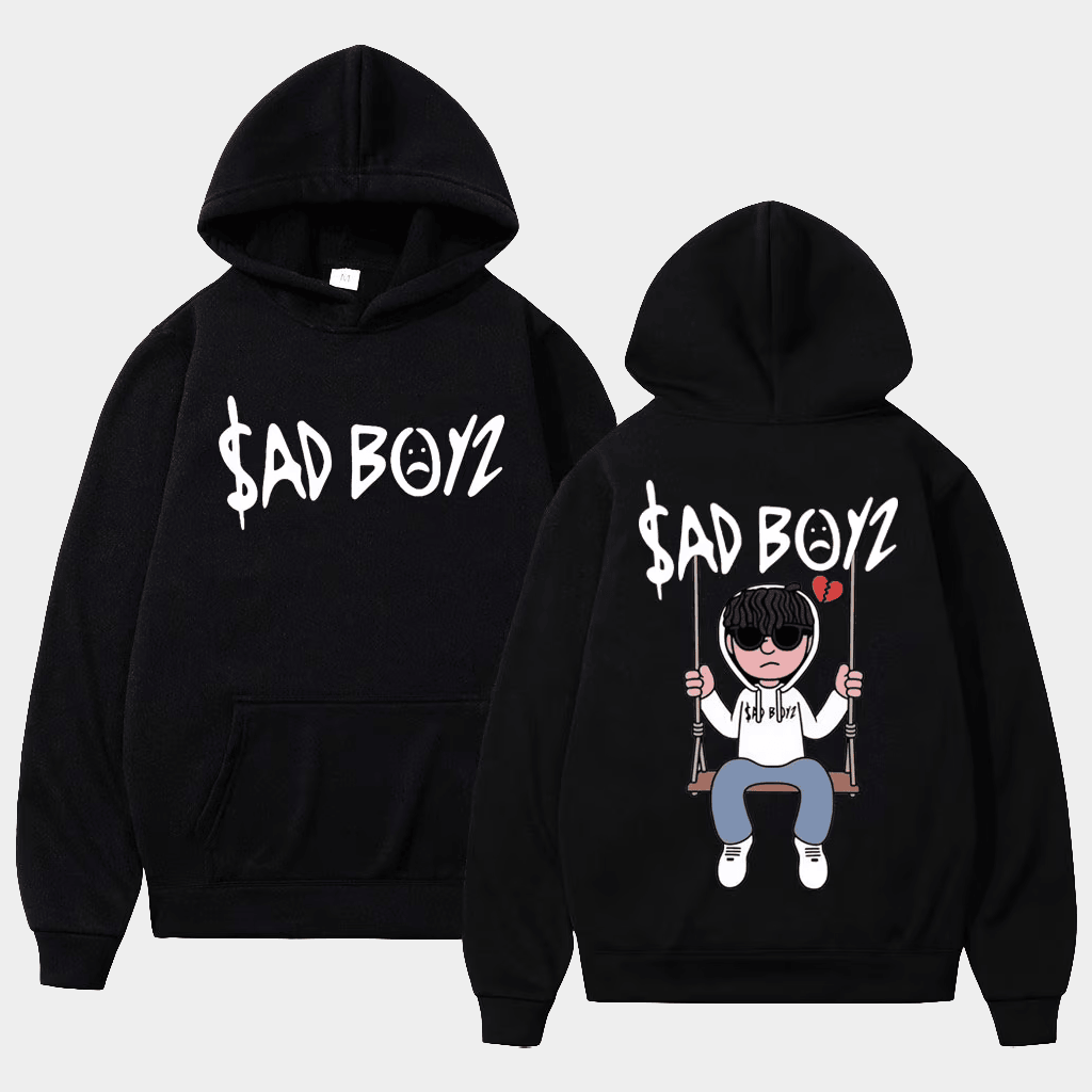 Junior H Merch Sad Boyz 4 Life Hoodie Black Gifts For Rap Music Lovers