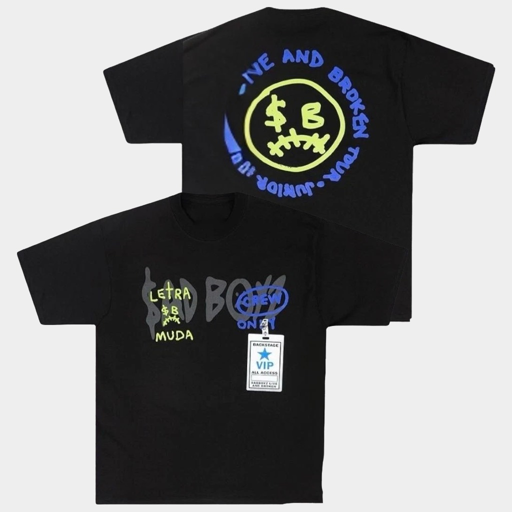 Junior H Merch Sad Boyz Live Broken Tour T-Shirt Music Lover Gifts For Him