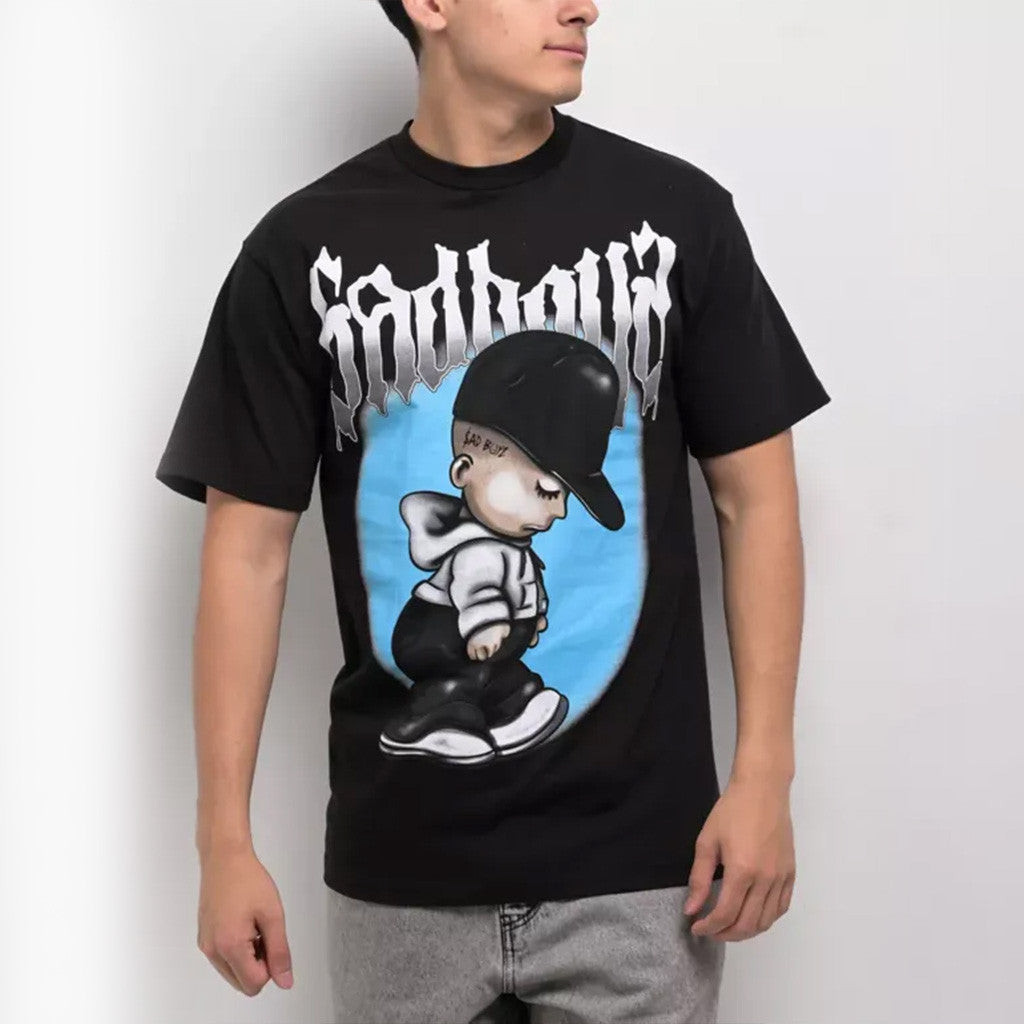 Junior H Sad Boyz Merch Sad Boyz Lil Sad Boy Black T-Shirt Gifts For Friends