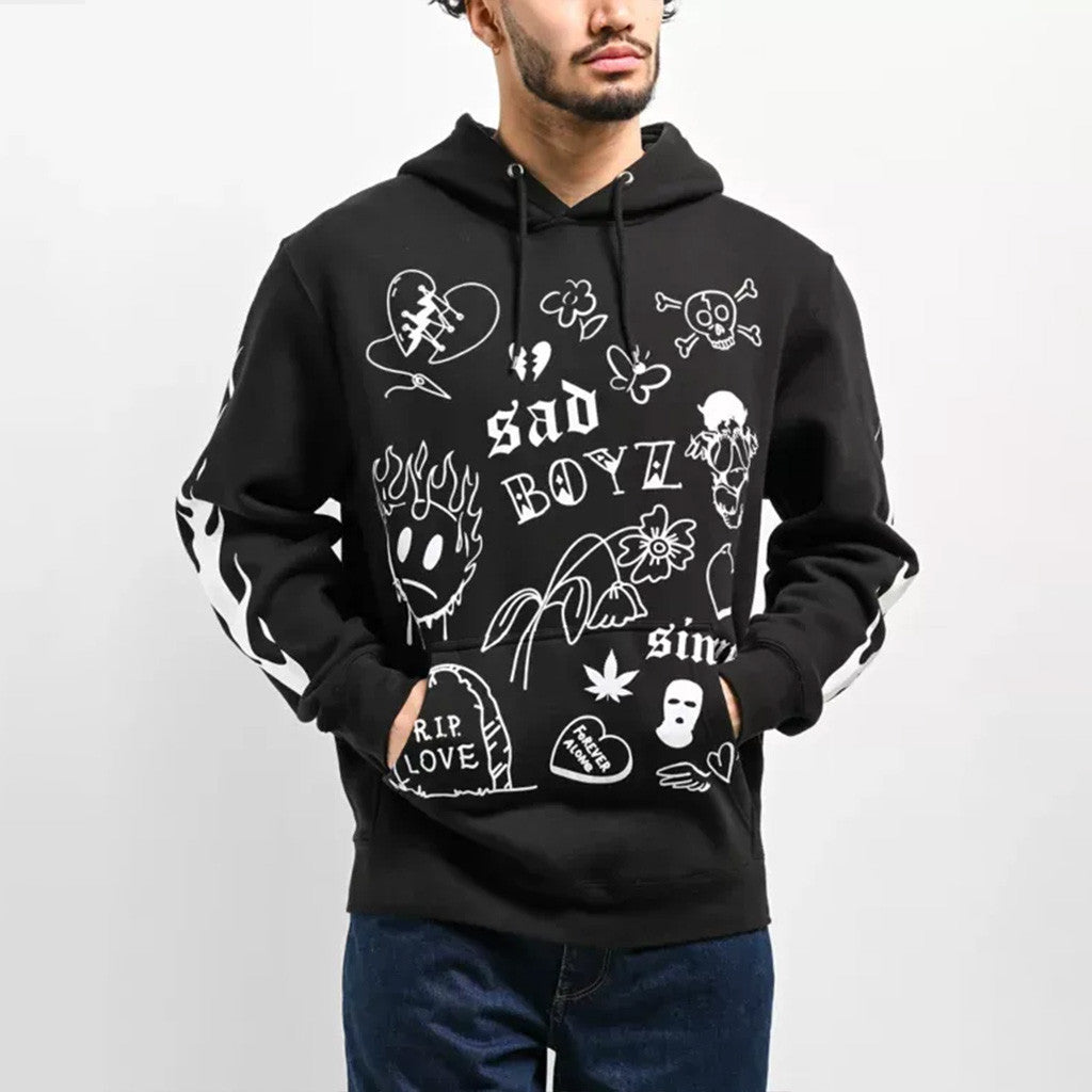 Junior H Sad Boyz Merch Sad Boyz Love Black Hoodie Present For Husband Junior H Sad Boyz Merch Sad Boyz Love Black Hoodie Present For Husband