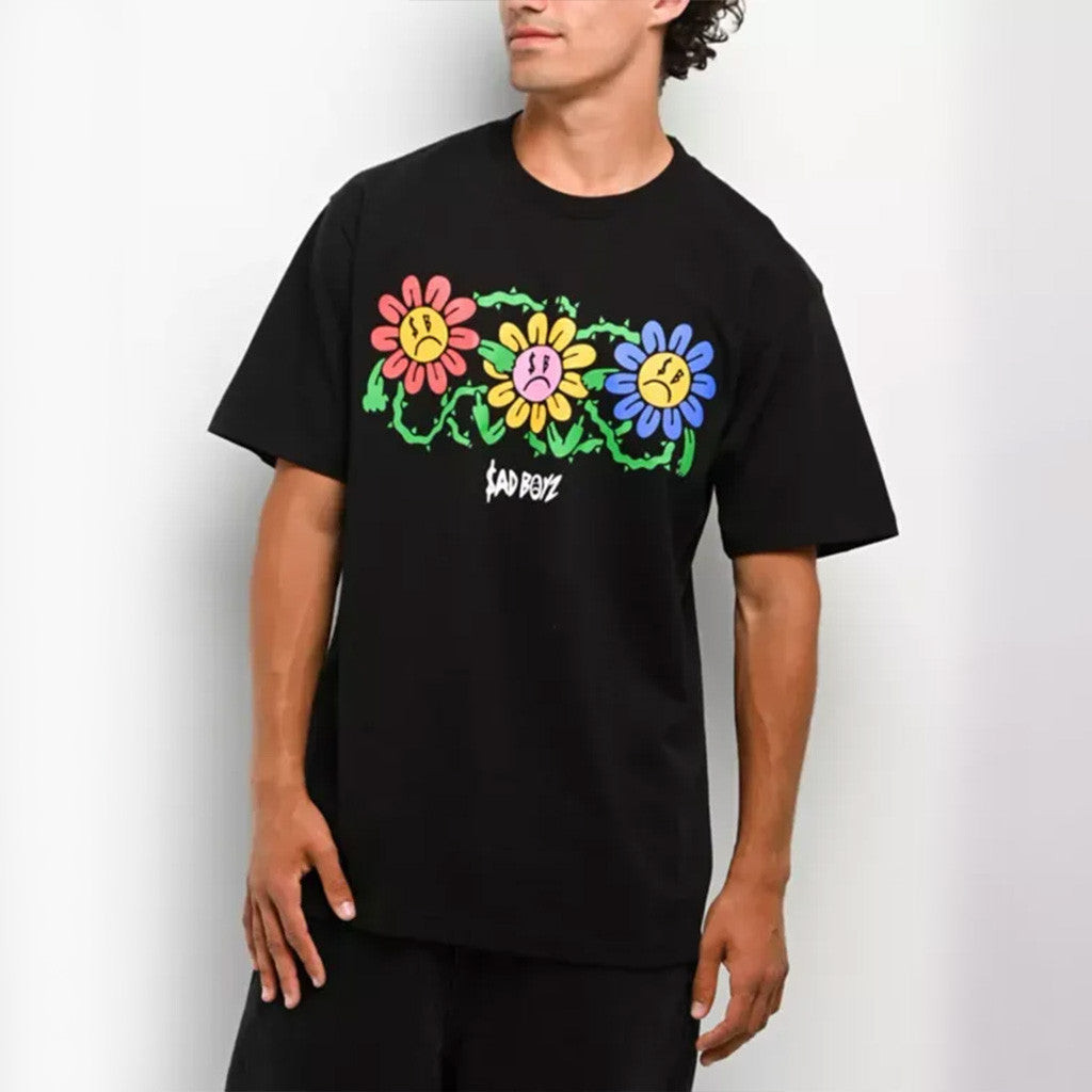 Junior H Sad Boyz Merch Sad Boyz Three Daisies Black T-Shirt Best Gifts For Him Junior H Sad Boyz Merch Sad Boyz Three Daisies Black T-Shirt Best Gifts For Him