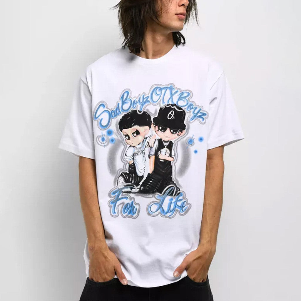 Junior H Sad Boyz Merch Sad Boyz x OTXBOYZ Precious White T-Shirt Friends Gifts Junior H Sad Boyz Merch Sad Boyz x OTXBOYZ Precious White T-Shirt Friends Gifts