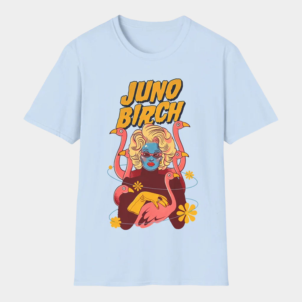 Juno Birch Merch 2026 Flamingo T-Shirt Juno Birch Shirts Gifts For Boyfriend Juno Birch Merch 2026 Flamingo T-Shirt Juno Birch Shirts Gifts For Boyfriend