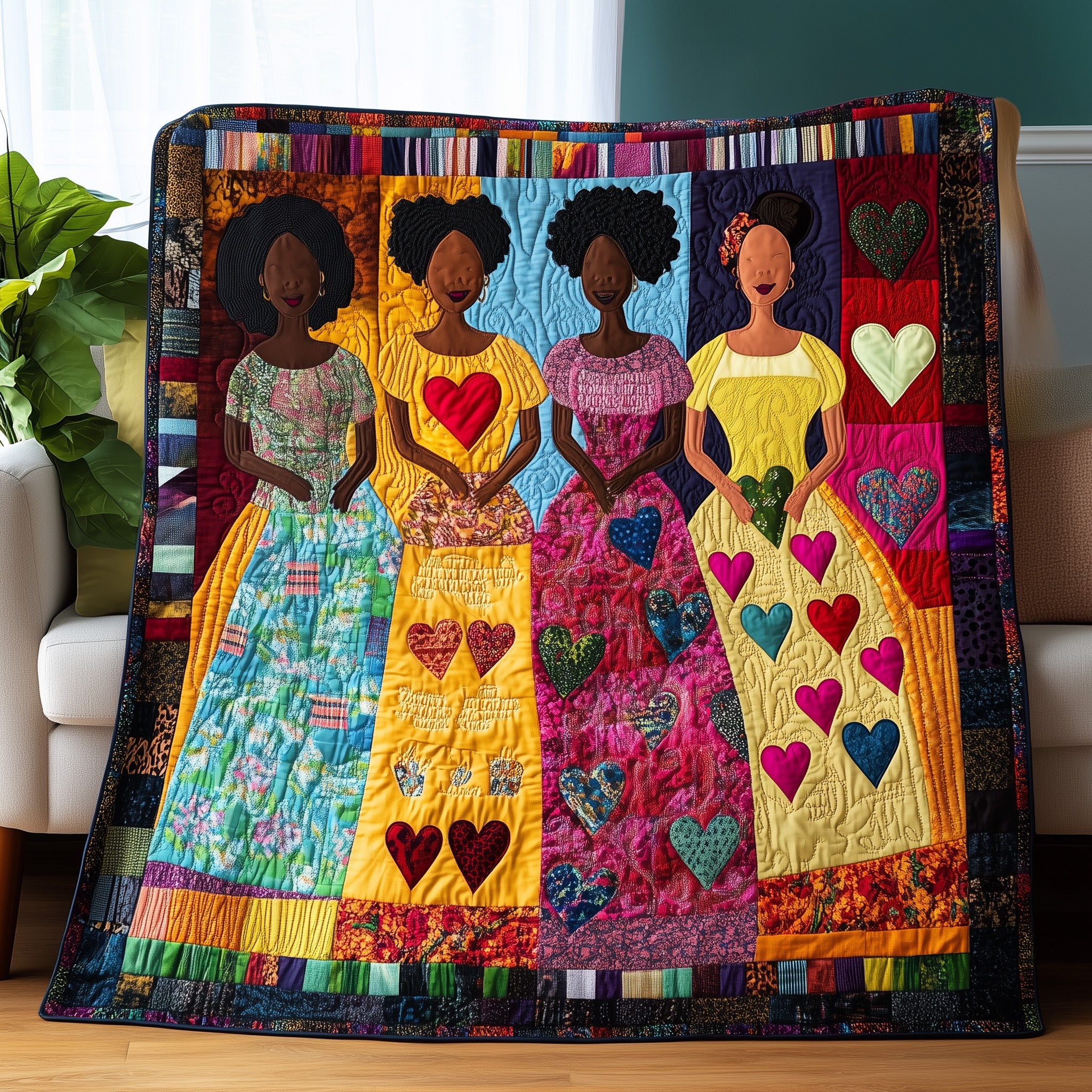Junteenth Quilted Blanket Cute Soft BlanketChristmas Present Ideas For Mother In Law