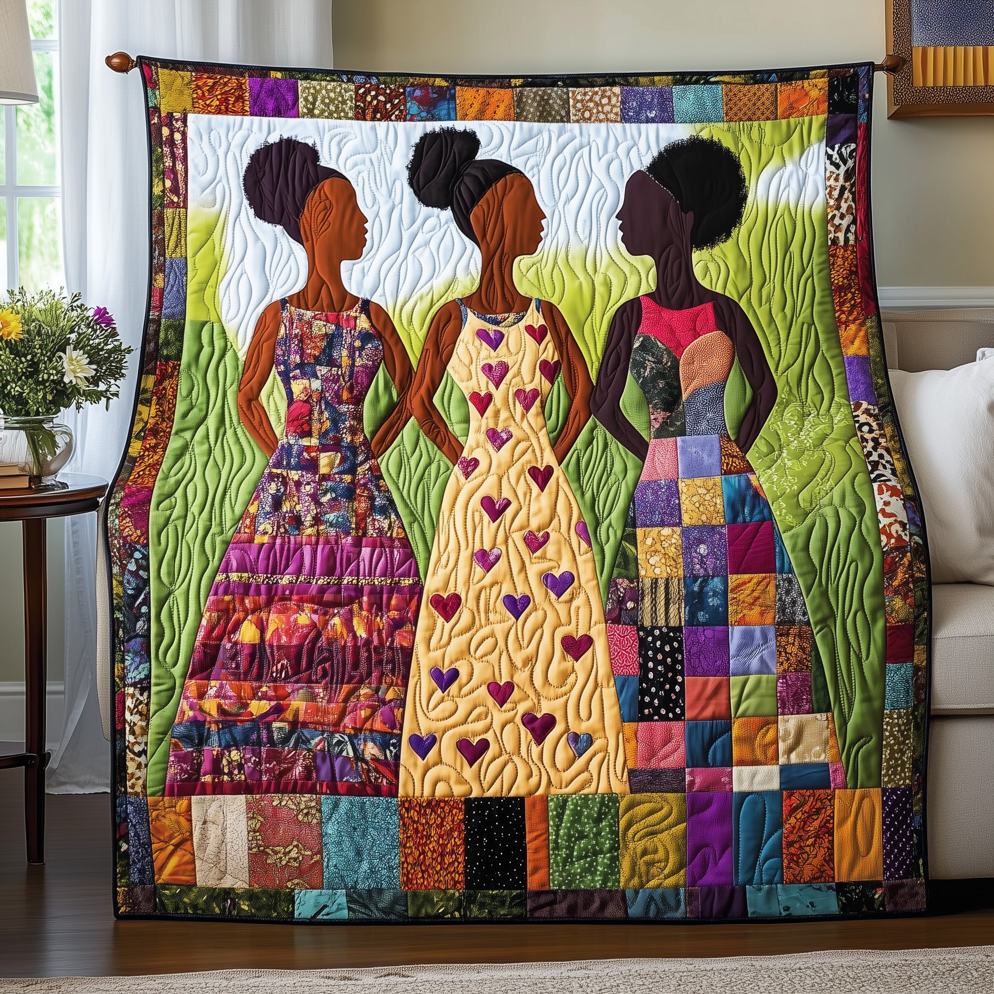 Junteenth Quilted Blanket Cute Soft BlanketChristmas Presents For Brother And Sister In Law