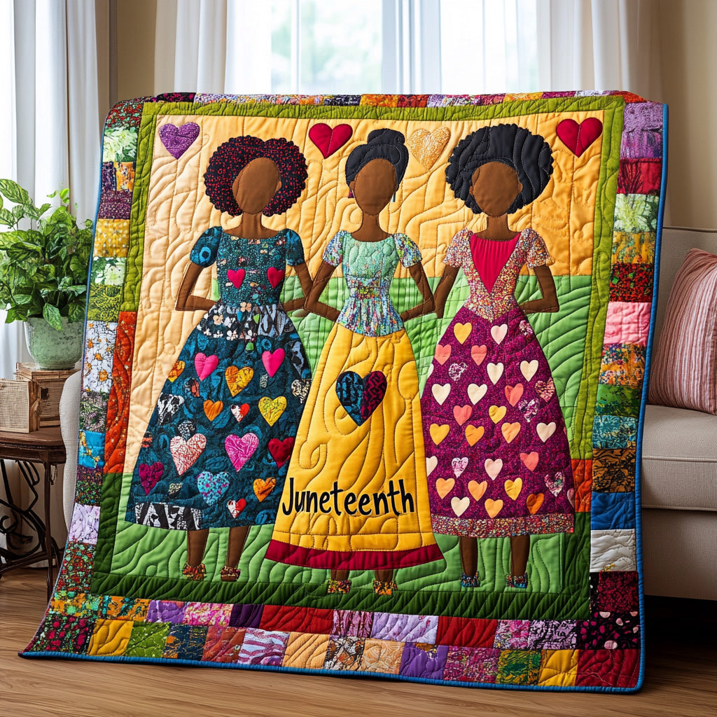 Junteenth Quilted Blanket Cute Soft BlanketIdeas For Christmas Gifts For Sister In Law