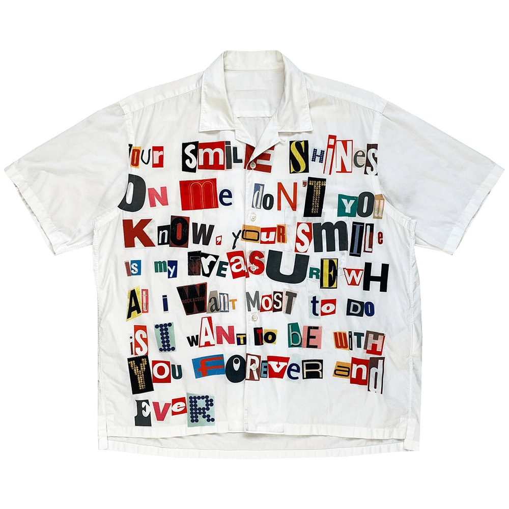 Junya Watanabe Poem Hawaiian Shirt Junya Watanabe Ransom Note Poem Shirt Gifts For Fans Junya Watanabe Poem Hawaiian Shirt Junya Watanabe Ransom Note Poem Shirt Gifts For Fans