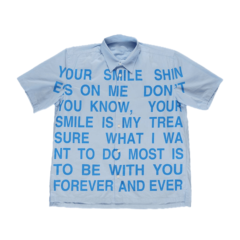 Junya Watanabe Poem Shirt Button Up Shirt Father's Day Presents For Husband Junya Watanabe Poem Shirt Button Up Shirt Father's Day Presents For Husband