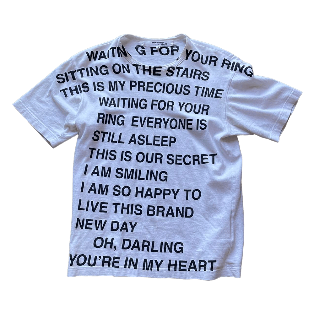 Junya Watanabe Poem Shirt Gifts For Father's Day Ideas Gift for Brother Junya Watanabe Poem Shirt Gifts For Father's Day Ideas Gift for Brother