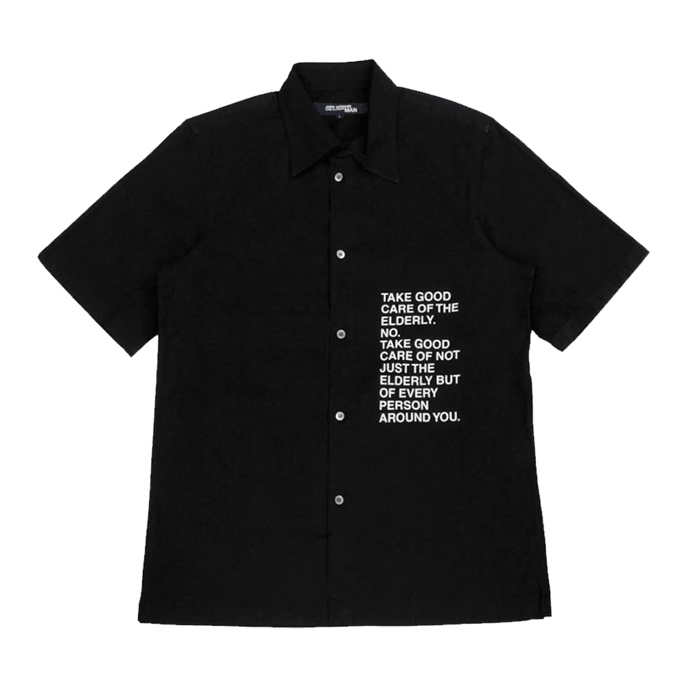 Junya Watanabe Poem Shirt Junya Watanabe Poem Every Person Button Up Shirt Father's Day Gifts