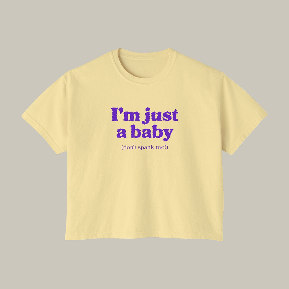 Just A Baby Crop Top Very Important People Series Merch Gift For Her
