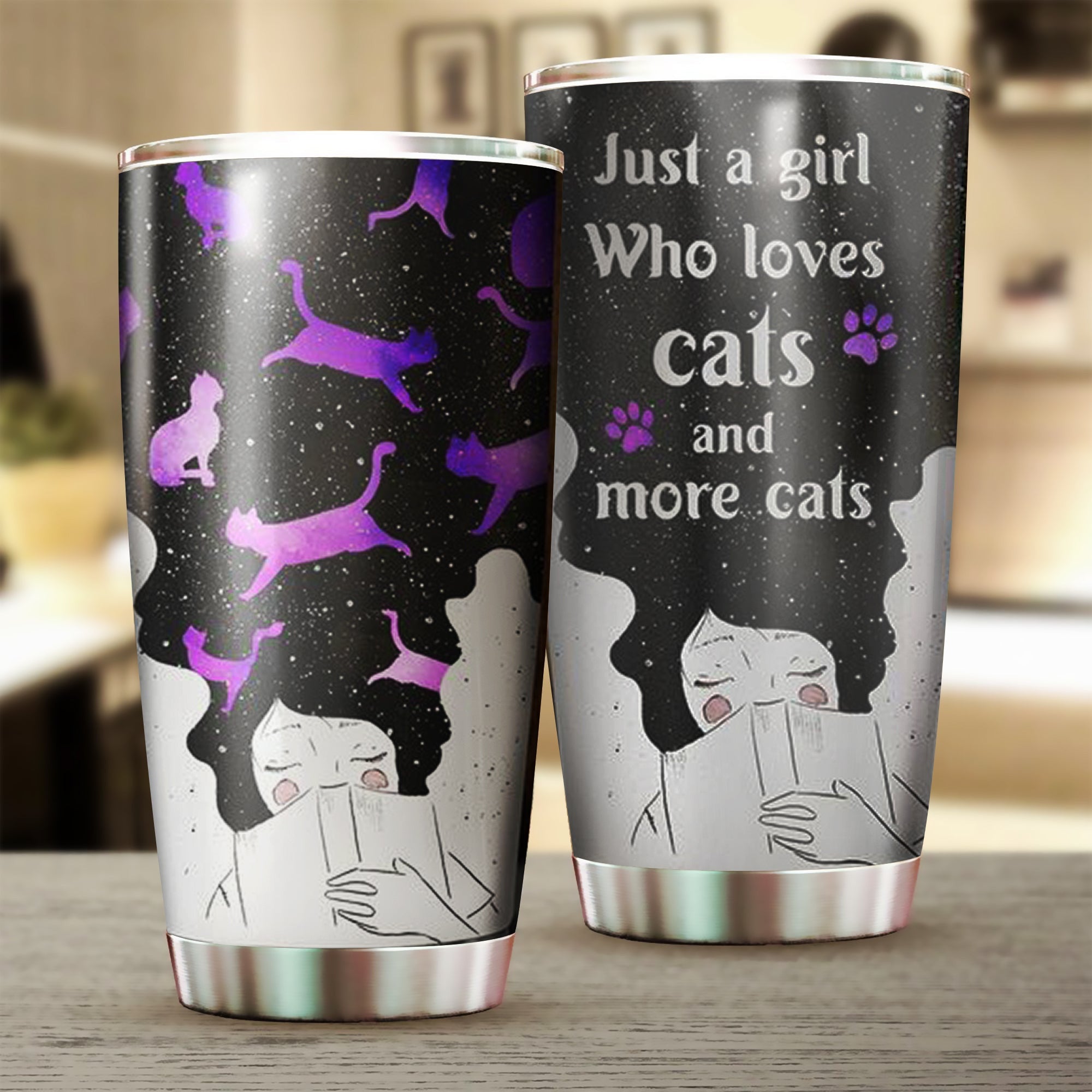 Just A Girl Who Loves Cats And More Tumbler Unique Gifts For Cat Lovers For Friends Just A Girl Who Loves Cats And More Tumbler Unique Gifts For Cat Lovers For Friends