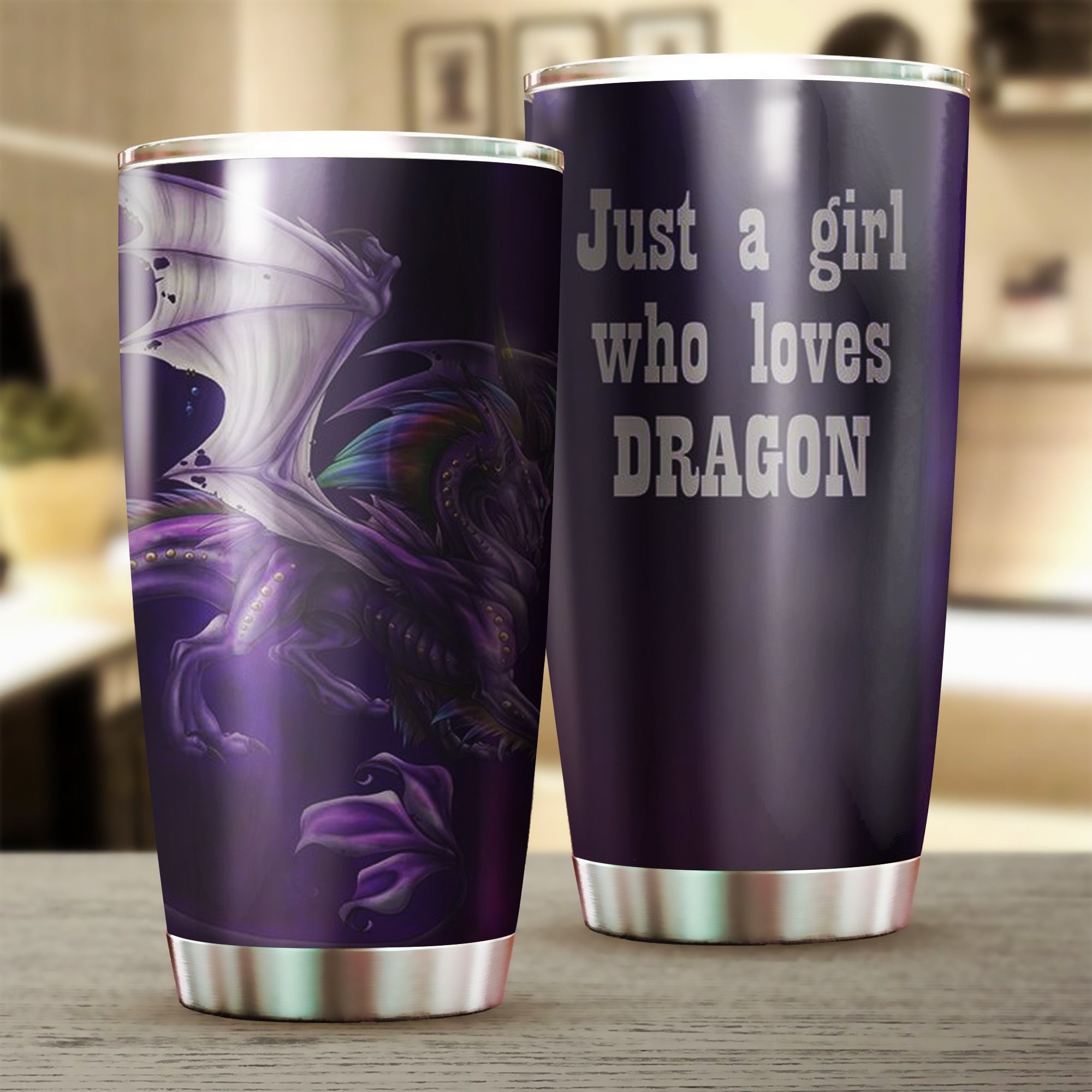 Just A Girl Who Loves Dragon Tumbler Stainless Steel Tumbler Gifts For Dragon Lovers Just A Girl Who Loves Dragon Tumbler Stainless Steel Tumbler Gifts For Dragon Lovers