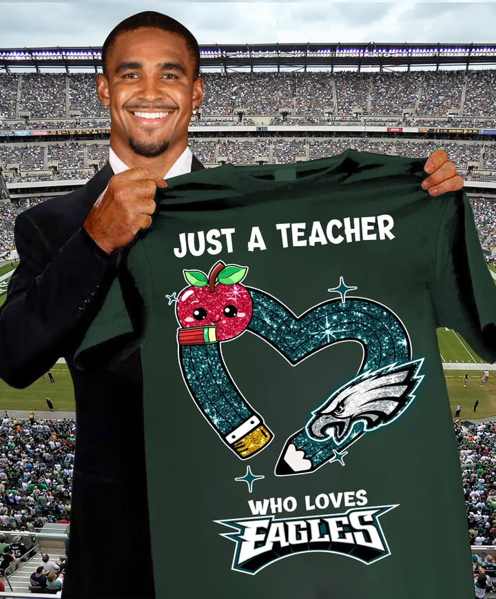 Just A Teacher Who Loves Eagles T-Shirt Philadelphia Eagles Shirt Football Fan Gifts